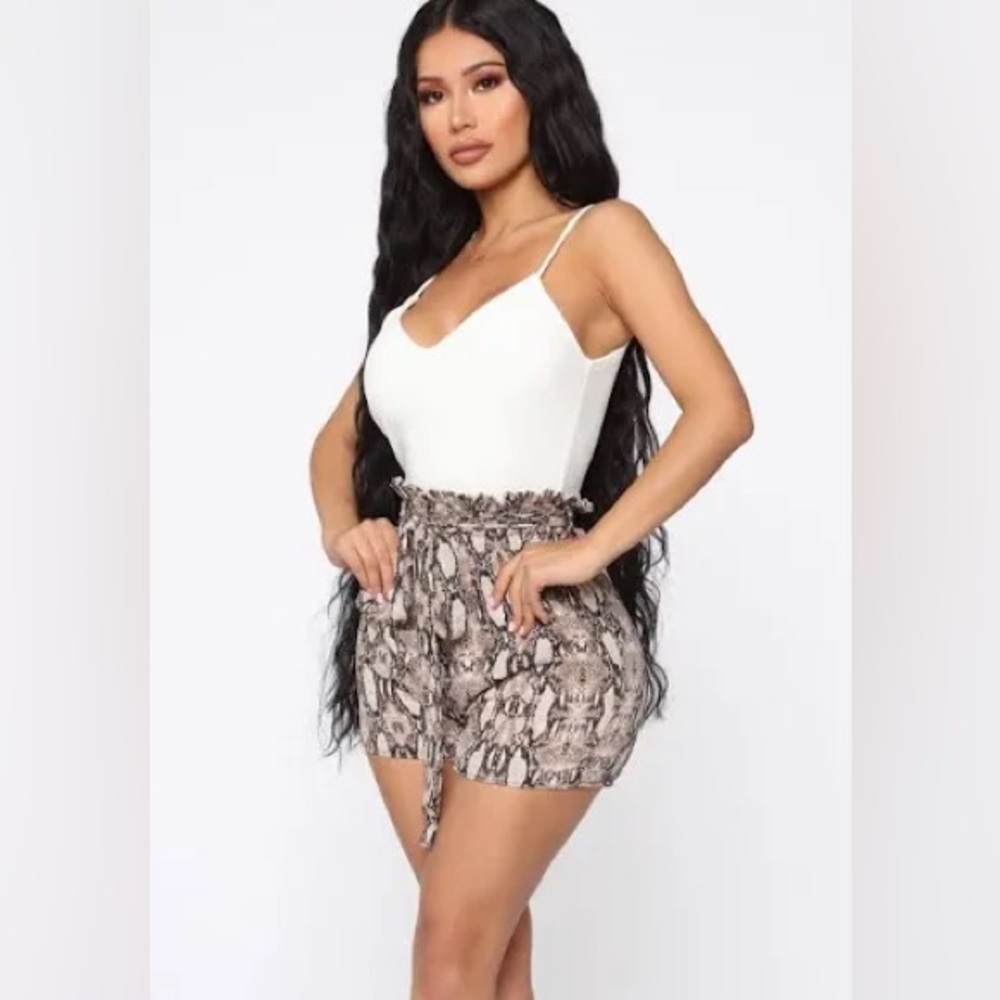 Fashion nova Snake skin Romper